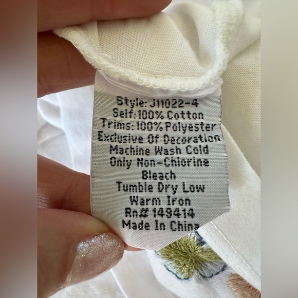 Johnny Was Cleo Short Puff Sleeve Tee - Picture 12 of 12